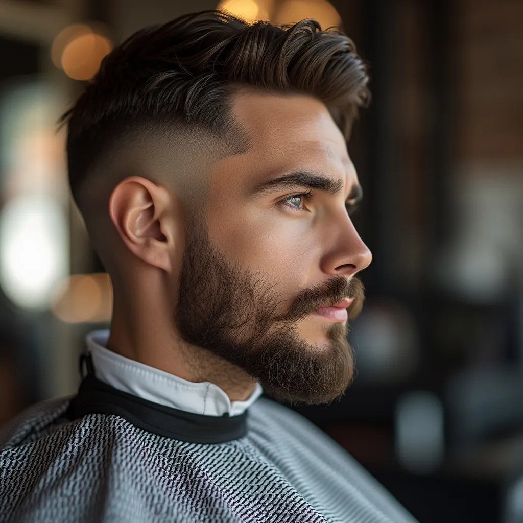 Barbería moderna con herramientas